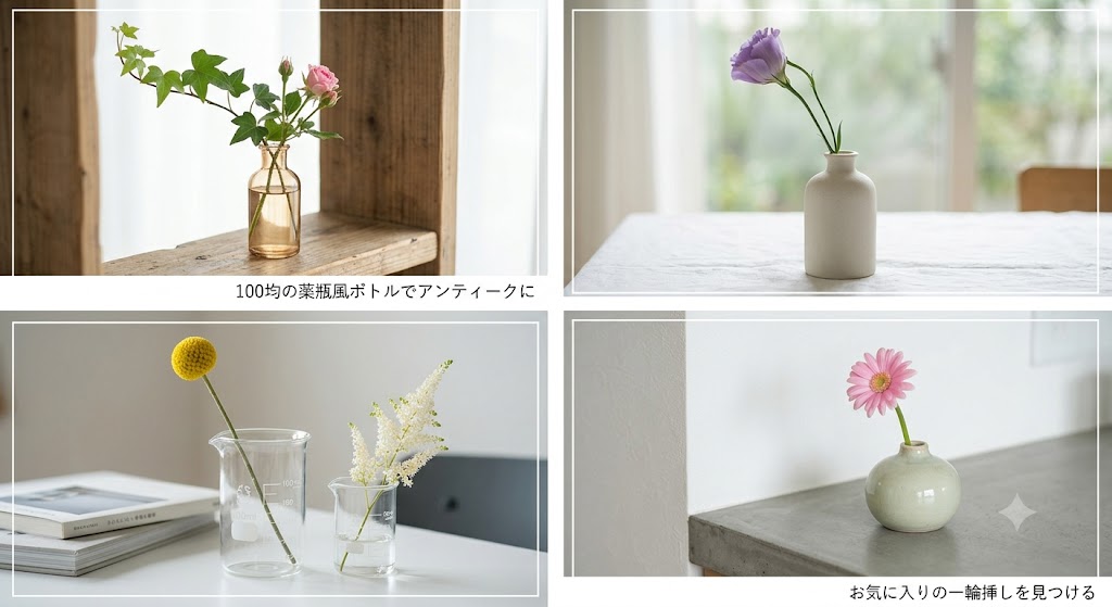 一輪挿しの花おすすめの飾り方