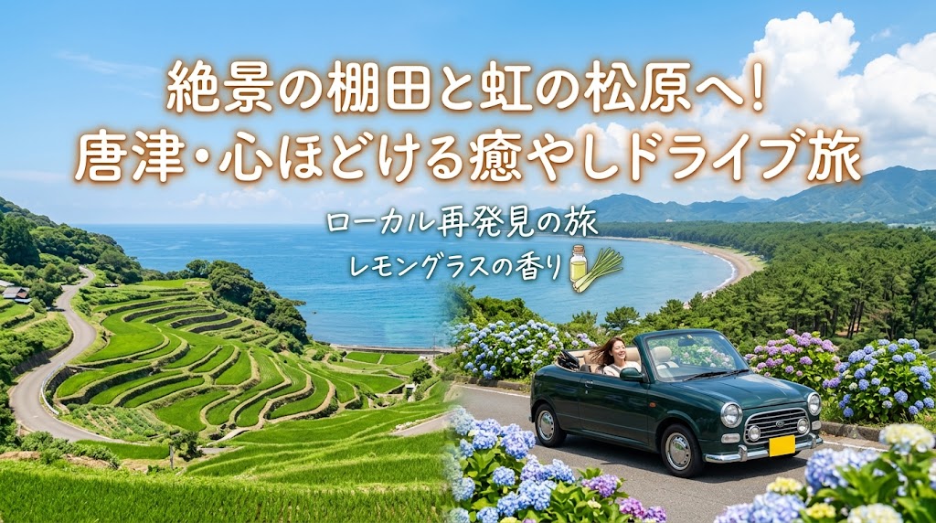 絶景棚田と虹の松原ドライブ