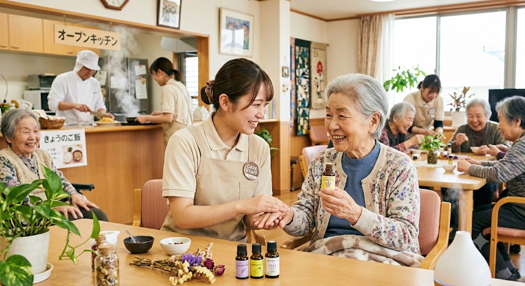 介護ケアとアロマの経験
