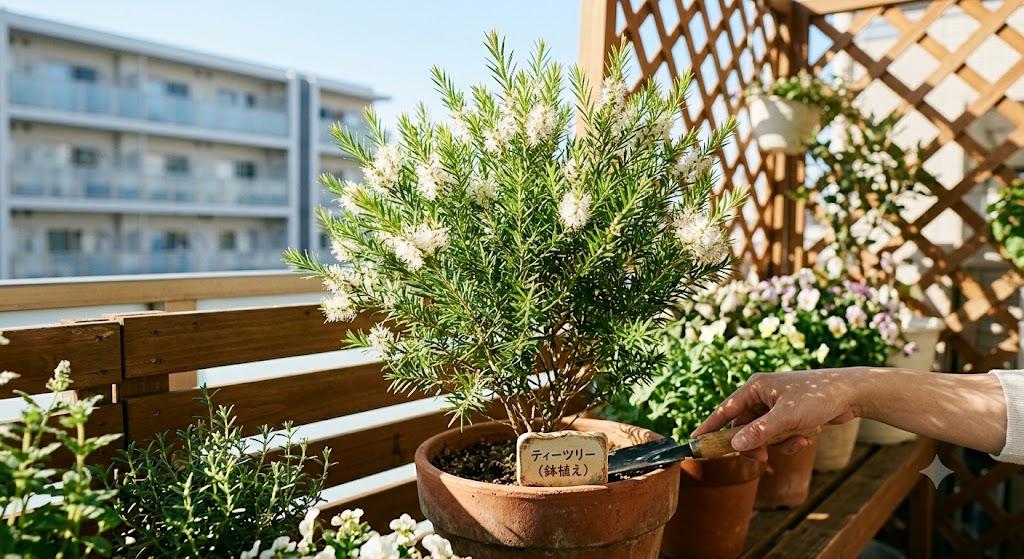初心者にもおすすめティーツリー鉢植え